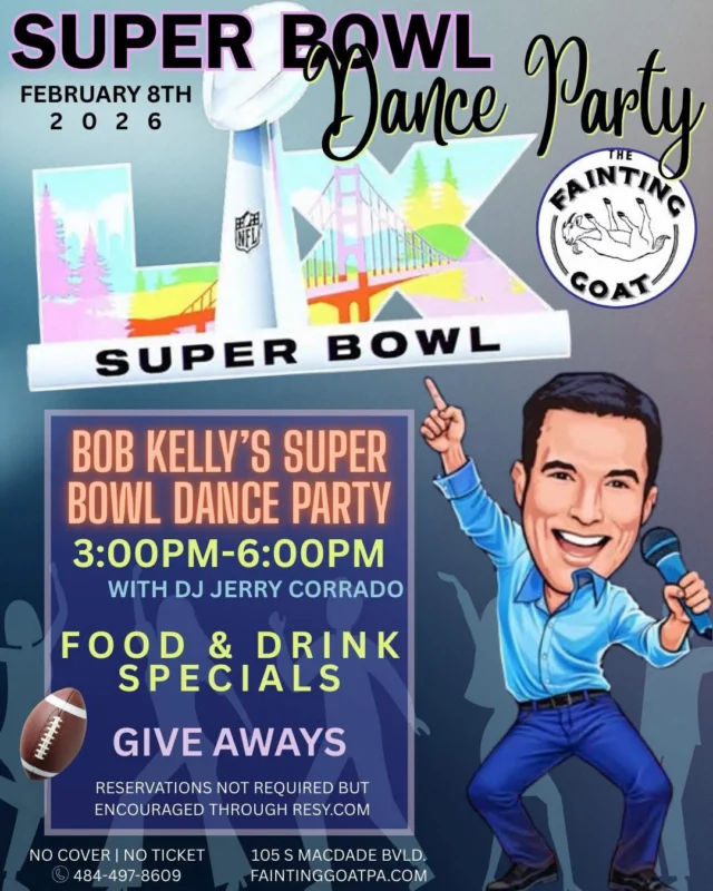 Make it a SUPER SUNDAY…see ya at The Fainting Goat PA starting at 3pm.