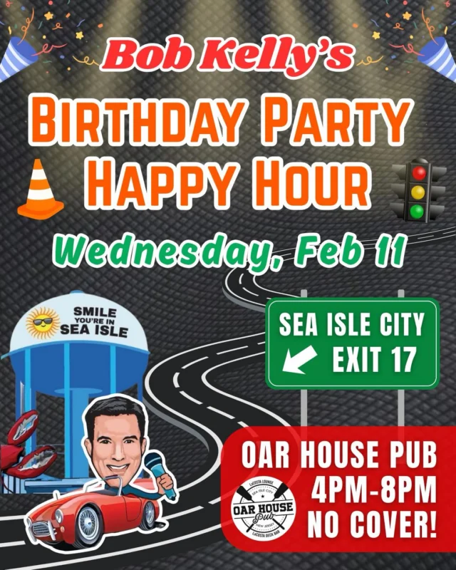 Tomorrow night… all I wish for on my birthday is to sing & dance in Sea Isle City with YOU🫵🏻

I invite you to join me at the Oar House Pub from 4-8PM to help me celebrate my birthday!🎂

We go LIVE on @kool.983 & Mixcloud, so make sure to tune in if you can’t make it!🎙️