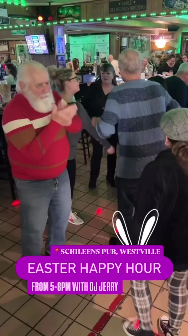 I invite you to join me tomorrow night at @schileensirishpub in Westville, NJ!🐣

We’re kicking this party off at 5 PM with DJ @deejay_jerry on the turn tables! Like always, will be dancing, singing, and enjoying some drinks. Only this time, it’s Easter edition!🐰

🧸Please consider bringing a new toy or a pair of spring pajamas to benefit the children at @shoremedicalcenter !