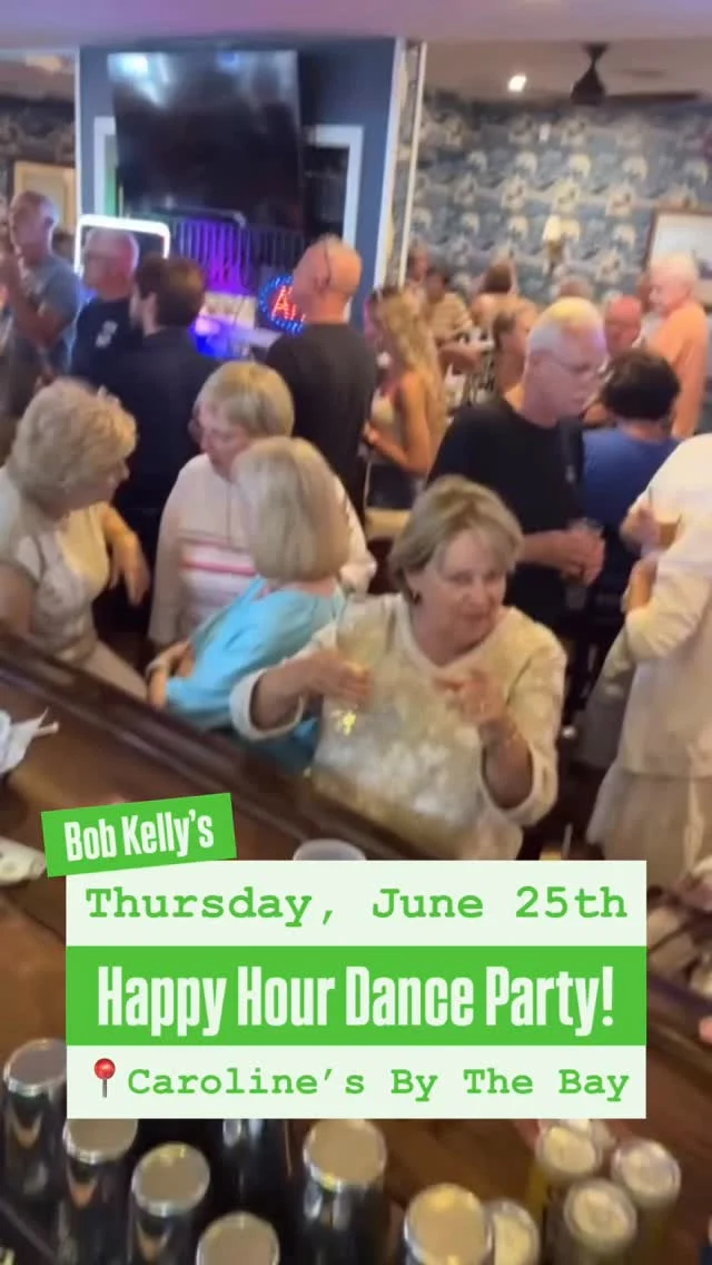 This Thursday… We’re back at Caroline‘s by the Bay for another happy hour dance party!🍸🕺

Come on over after work for a bite to eat, an ice cold drink, and some dancin’! I’ll have DJ Eric Bartello with me on the turn table getting this crowd going!🎶 

Come out from 5-8pm and make sure to bring a new toy or a pair of pajamas to benefit the children at Shore Medical Center! 

🎙️Can’t make it? Listen LIVE on Kool 98.3!