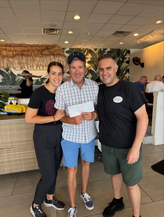 Stopped by Adams Restaurant for a great Sunday breakfast and thank you to the Delaware Valley purchasing group for their generous donation to Kellys Kidz!